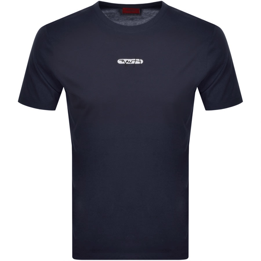 Alternative Image for ProductHUGO Durned Crew Neck T Shirt Navy1
